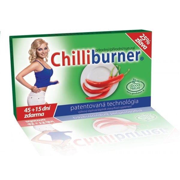 Obrázok Chilliburner podpora chudnutia 45 + 15 tabliet zadarmo