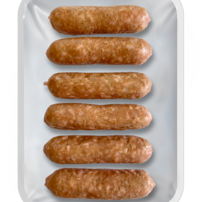 Klobásky na gril s kúskami syra v jedlom črievku MALÝ JIMMY, 200 g VEGAN